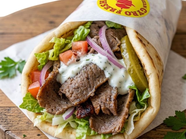 Chicken & Lamb Combo Gyros.