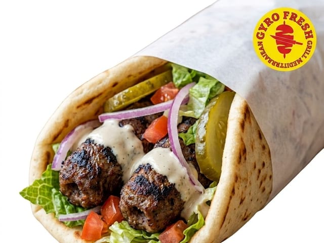 Lamb Kabab Wrap.