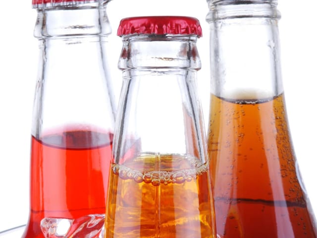 Jarritos  Glass bottles.