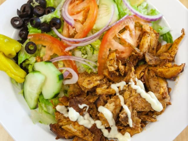 Chicken Shawarma Salad (H).