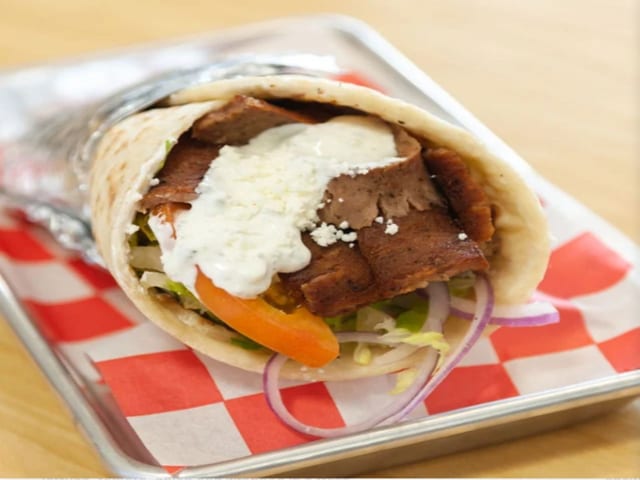 Gyro and Chicken Combo Wrap (H).