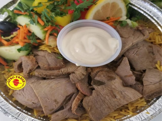 Lamb Shawarma Salad (H).