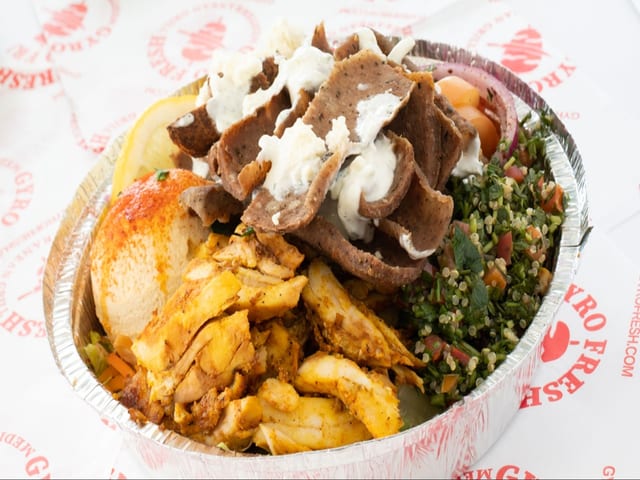 Gyro and Chicken Bowl (H).