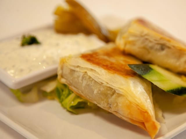 Spanakopita & Tzatziki.