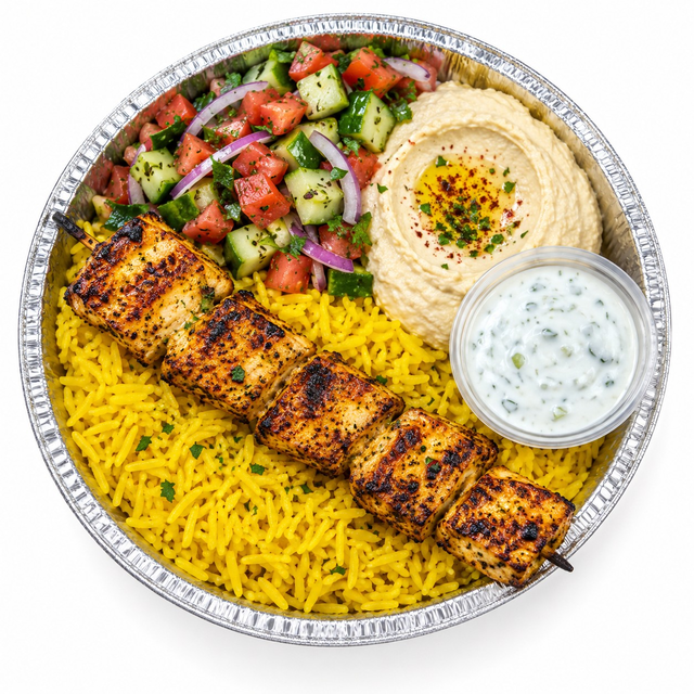 Chicken Kabab Plate (1 each).