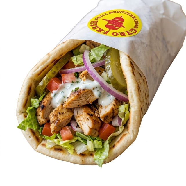 Chicken Kabab Wrap (H).