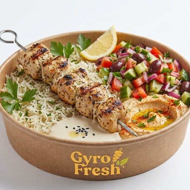 Chicken Kabab Plate (H, GF).