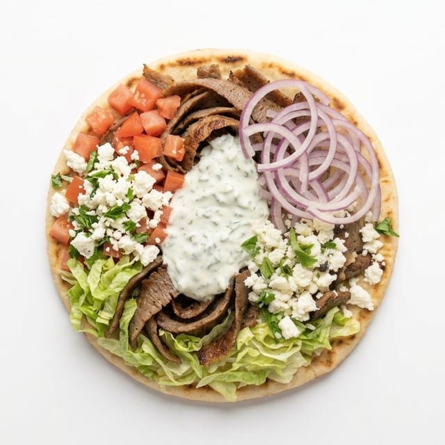 Lamb & Beef Original Greek Gyro (H).