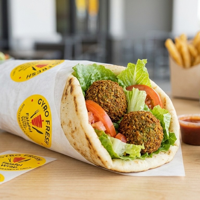 Falafel Wrap (V.VE) ).