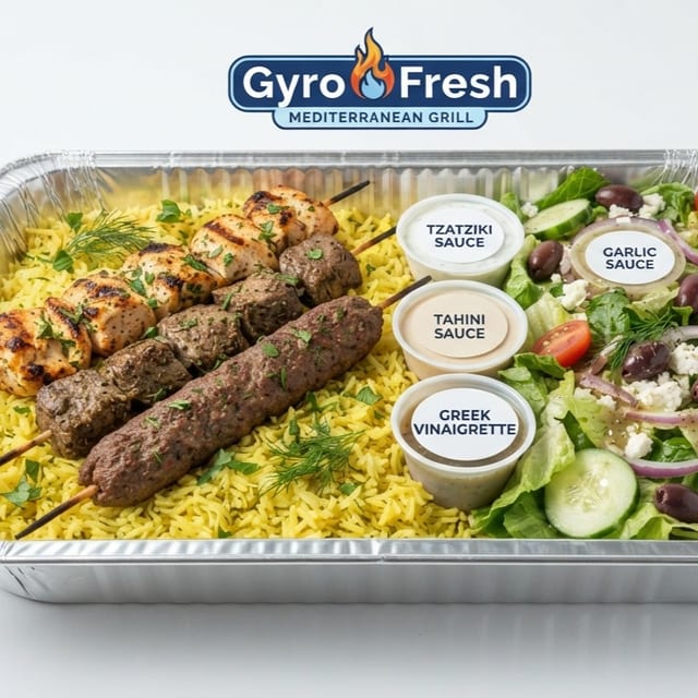 Mixed Kabab Grill Plate (3 Meats) (H).