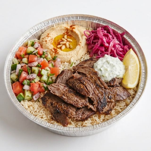 Lamb & Beef Gyro Bowl L (H).